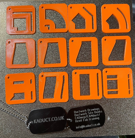 Kaduct Site Measure Stencils (set of x12)