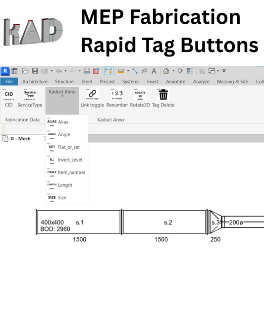 MEP Fabrication Rapid Detail Buttons
