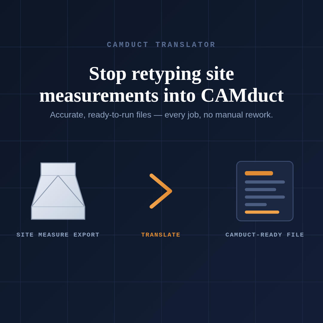 CAMduct Translator — Access
